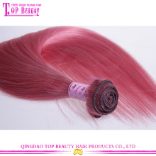 Fabrik Preis Bestnote 7a europäisches Haar gerade rosa menschliches Haar Weben